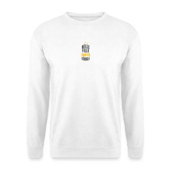 Belle Fille - Mariage - Mariée - Famille - Noël - Unisex Sweatshirt - white - Front
