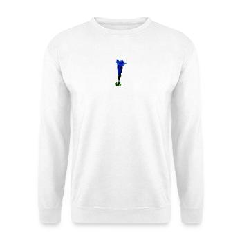 Luminous Alpine Gentian – Digital Art - Unisex Sweatshirt - white - Front