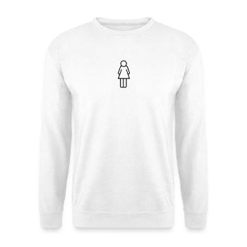 Logo Frau - Unisex Pullover - Weiß - Vorne