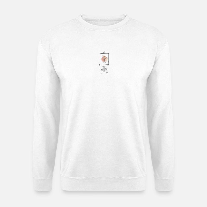 Leinwand - Unisex Pullover - Weiß