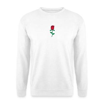 roses - Sweat-shirt Unisexe - blanc - Devant