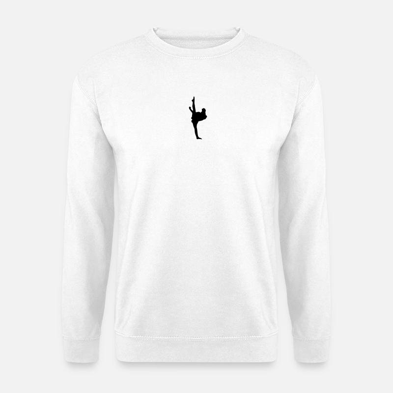 Karate oder Taekwondo High Kick - Unisex Pullover - Weiß