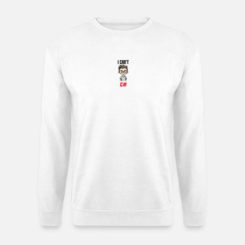 I can't C# - Unisex Pullover - Weiß
