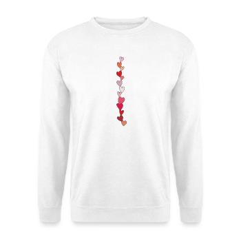 chaîne cardiaque - Sweat-shirt Unisexe - blanc - Devant