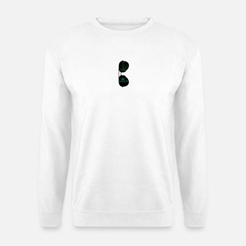 pilot glasses - Unisex Sweatshirt - white