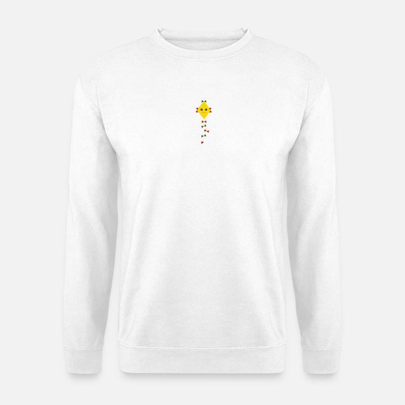 Drachen bunt Herbst - Unisex Pullover - Weiß