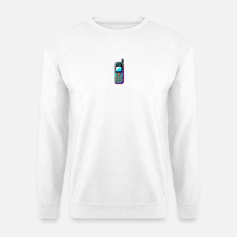 90s Handys - Wir hatten Snake, keine Apps - Unisex Pullover - Weiß