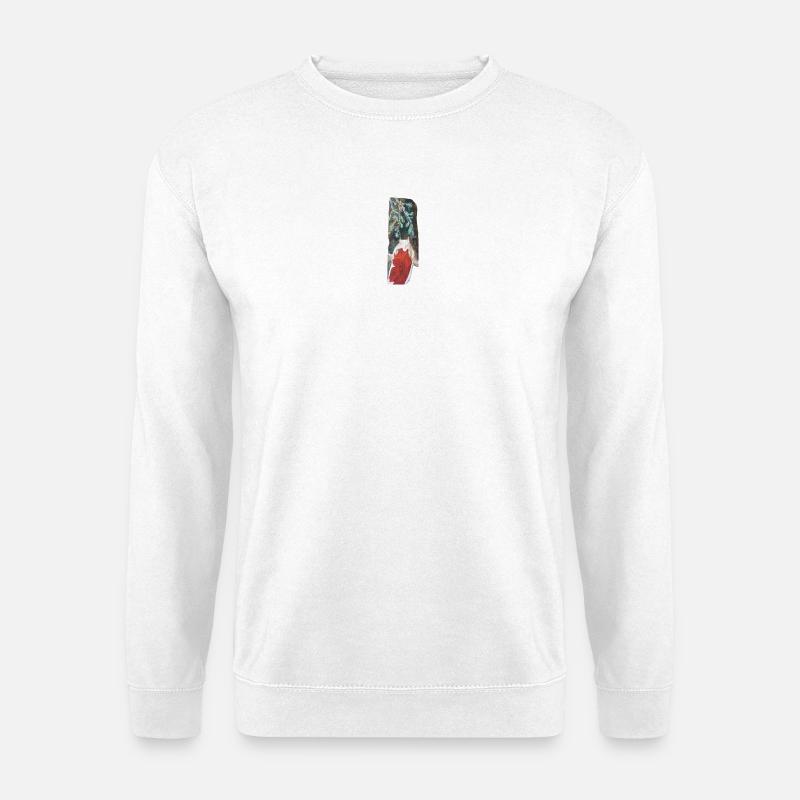Japanische Koi über Kiefernwedeln - Unisex Pullover - Weiß