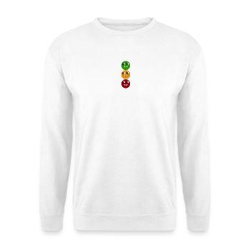 TriColor Smirk Trio - Unisex Sweatshirt - white - Front