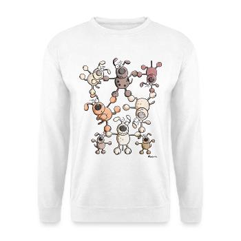 Hunde Zirkus - Unisex Pullover - Weiß - Vorne
