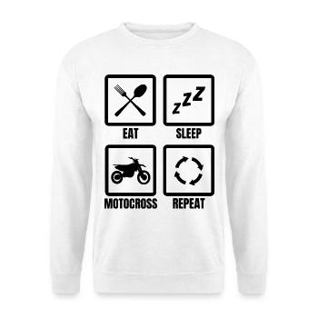 Motocross Saying - Unisex Sweatshirt - white - Front