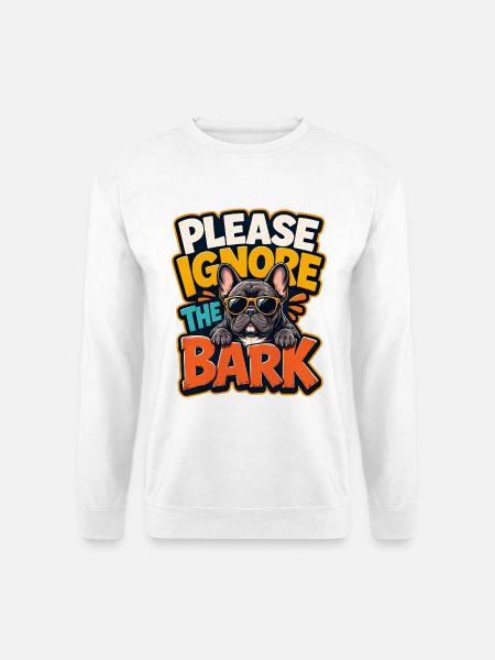 Französische Bulldogge - Unisex Pullover - Weiß