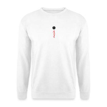 Iaido Kanji und Mon Symbol - Unisex Pullover - Weiß - Vorne