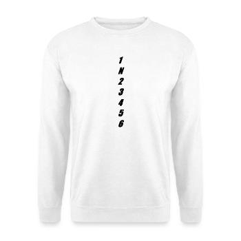 Schaltung - Unisex Pullover - Weiß - Vorne