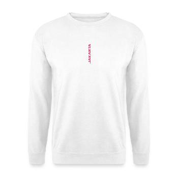 Jakarta - Unisex Pullover - Weiß - Vorne - Alina (178cm) & Michal (187cm)