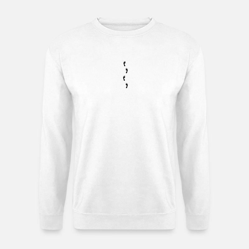 Fußabdruck - Unisex Pullover - Weiß