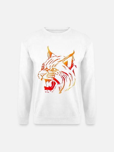 Luchs (01) - Unisex Pullover - Weiß