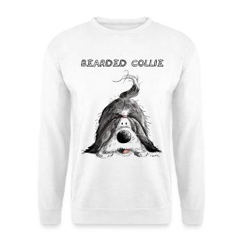 Bearded Collie - Sweat-shirt Unisexe - blanc - Devant