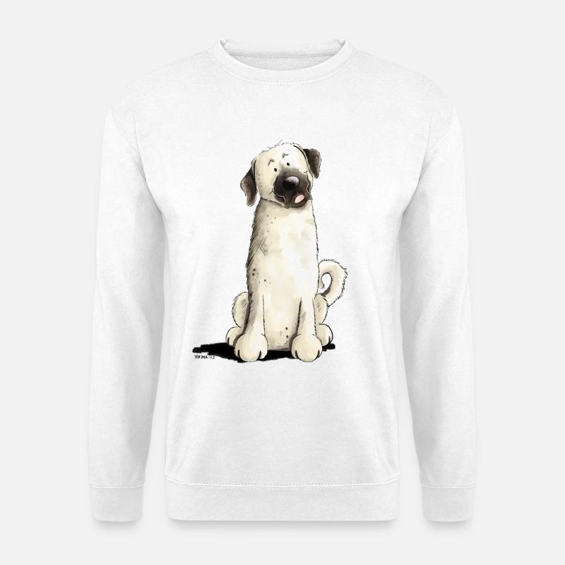 Lustiger Kangal I Comic Hund - Unisex Pullover - Weiß