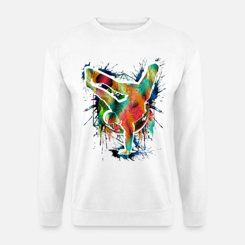 Breakdance - Breakdancer - Breakdancing - BBoy - Unisex Pullover - Weiß