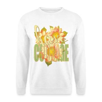 HAB MUT - positive thoughts - Sunflowers - Unisex Sweatshirt - white - Front