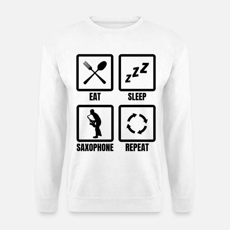Saxophonists Schedule - Unisex Sweatshirt - white