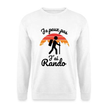 randonnée rando 3 - Sweat-shirt Unisexe - blanc - Devant