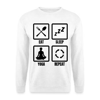 Yoga Routine - Sweat-shirt Unisexe - blanc - Devant
