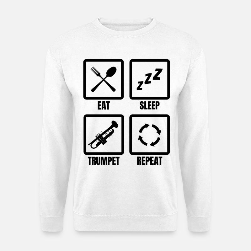 Trompeter Routine - Unisex Pullover - Weiß