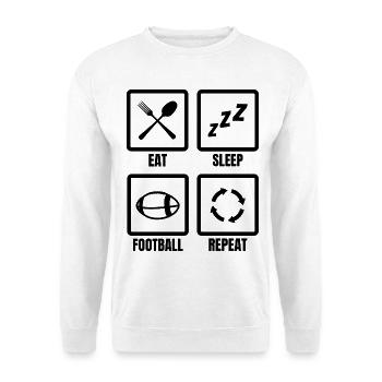 Routine de football américain - Sweat-shirt Unisexe - blanc - Devant