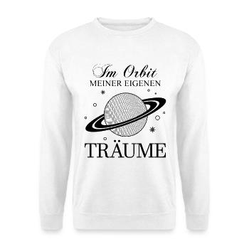 Saturn / The Ringed Planet / Planet of the Rings - Unisex Sweatshirt - white - Front
