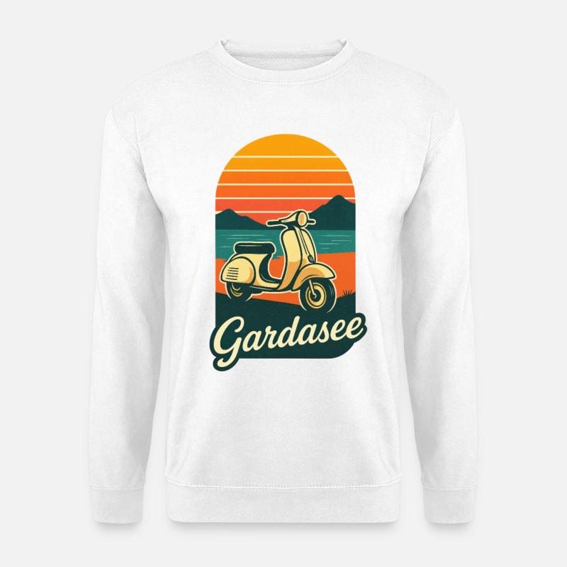 Gardasee - Unisex Pullover - Weiß
