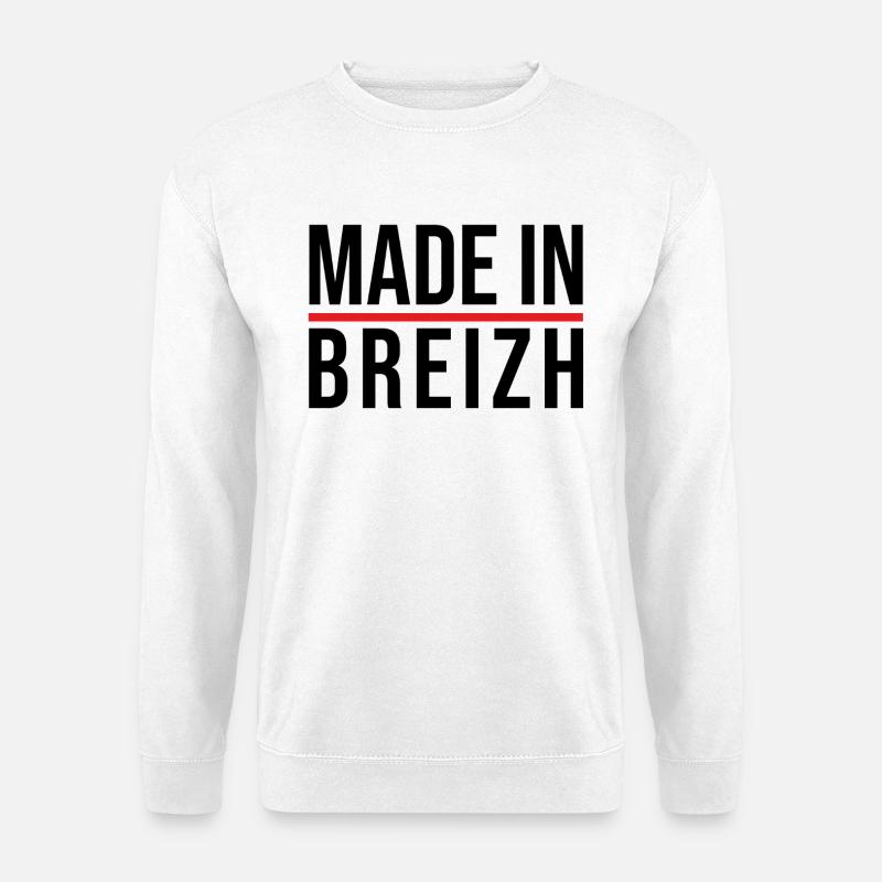 Hergestellt in Breizh - Unisex Pullover - Weiß