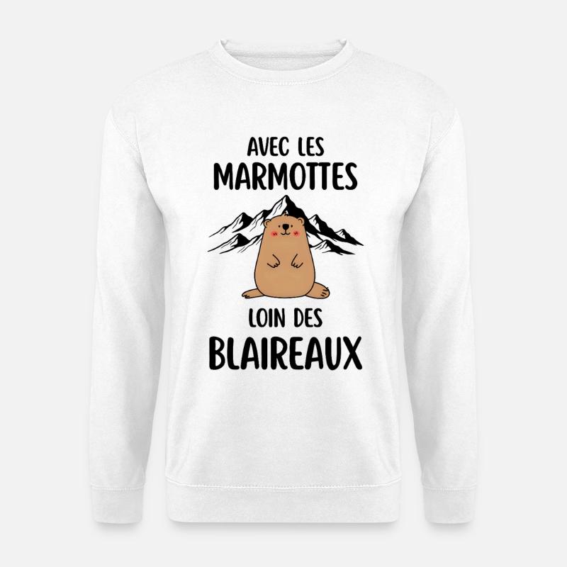 Murmeltier - Unisex Pullover - Weiß