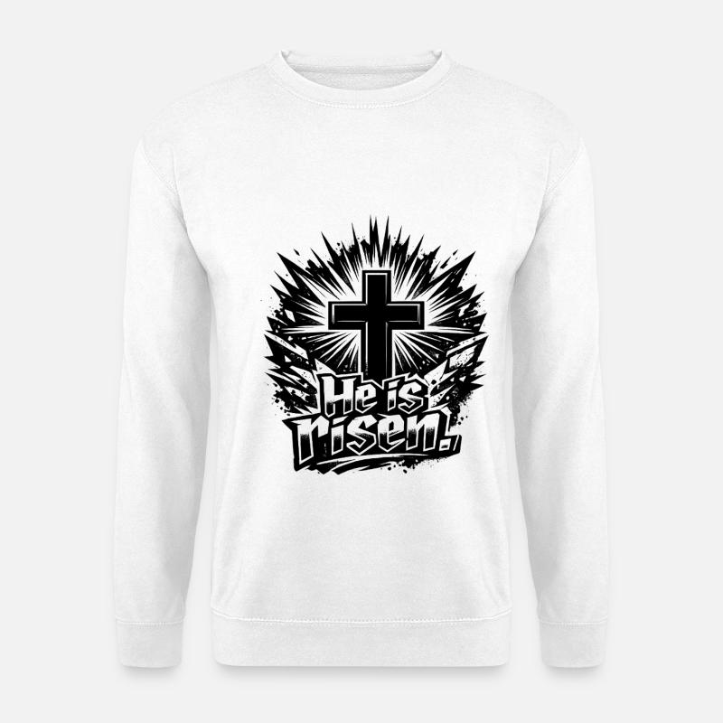 He is risen - Unisex Pullover - Weiß
