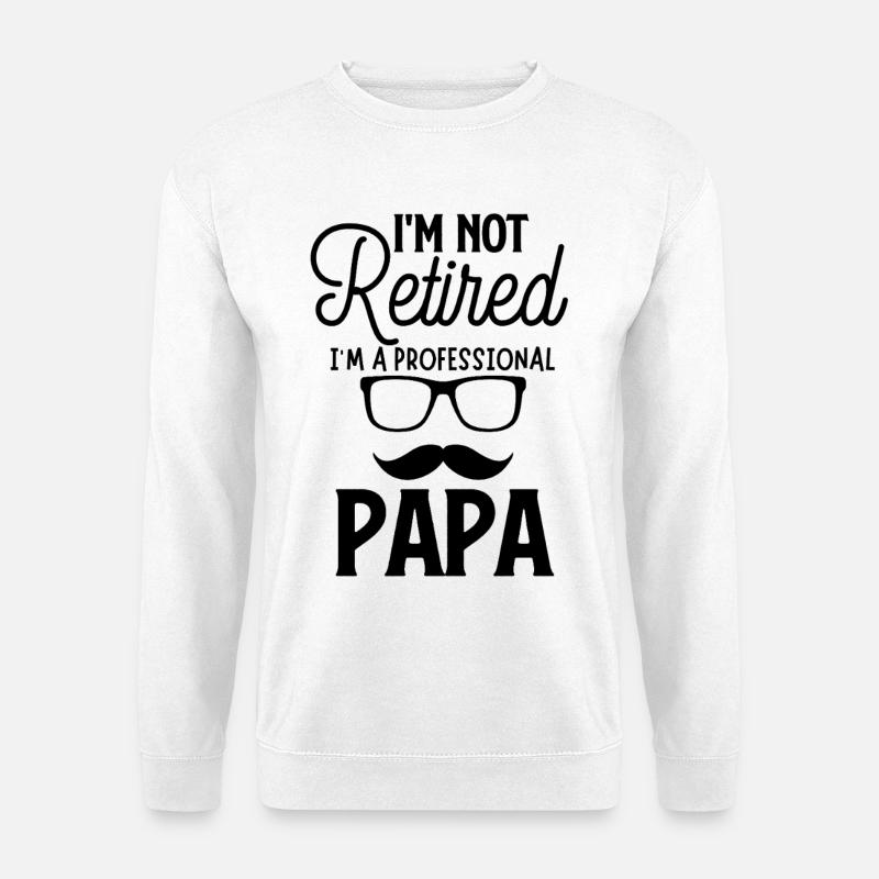 Papa - Unisex Pullover - Weiß