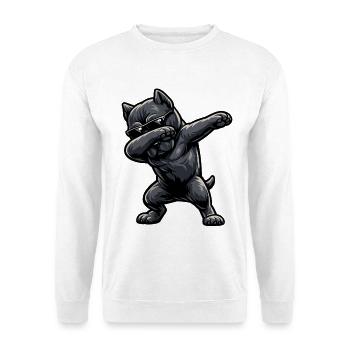 Dabbing Cane Corso im Comic Stil - Unisex Pullover - Weiß - Vorne