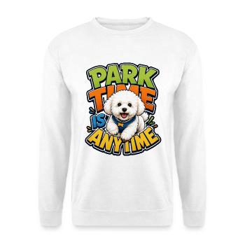 Bichon Frise - Unisex Pullover - Weiß - Vorne - Alina (178cm) & Michal (187cm)
