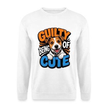 Jack Russell Terrier - Unisex Pullover - Weiß - Vorne - Alina (178cm) & Michal (187cm)