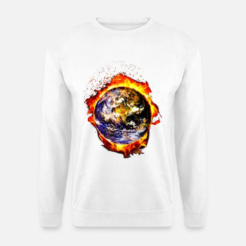 Brennende Erde - Unisex Pullover - Weiß