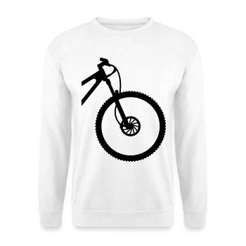 VTT front - Sweat-shirt Unisexe - blanc - Devant