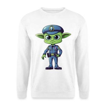 Extraterrestre de la police - Sweat-shirt Unisexe - blanc - Devant