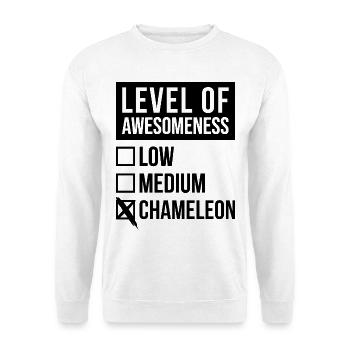 caméléon - Sweat-shirt Unisexe - blanc - Devant