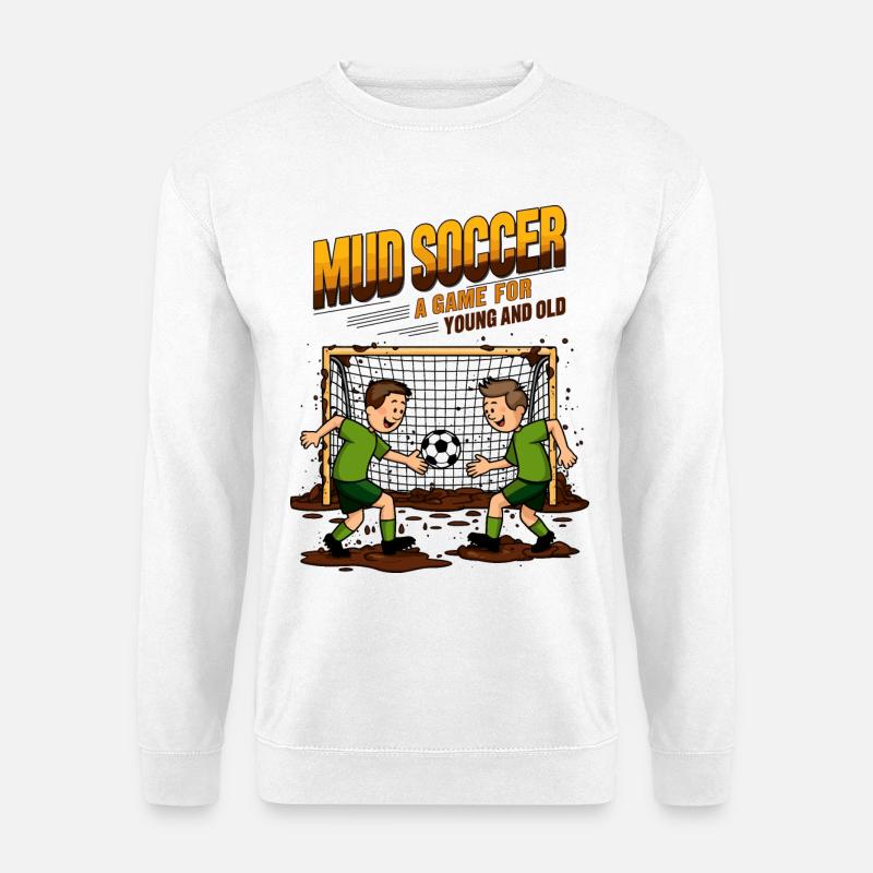 Matschfußball - Unisex Pullover - Weiß