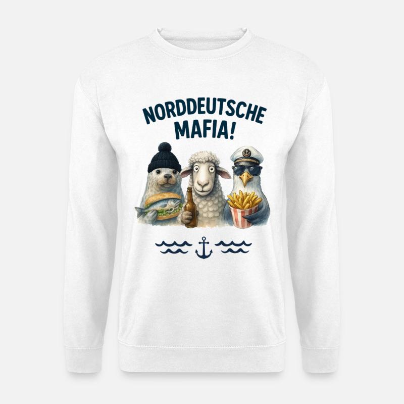 Norddeutsche Mafia - Unisex Pullover - Weiß