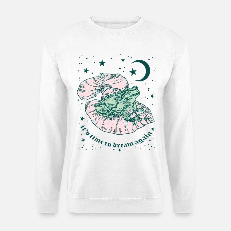 ES IST ZEIT, WIEDER ZU TRÄUMEN. - Unisex Pullover - Weiß