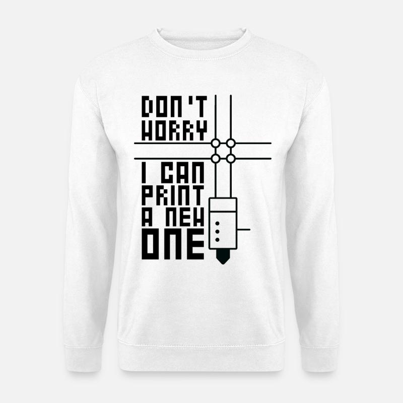 3D-Drucken 3D-Filament-3D-Drucker - Unisex Pullover - Weiß