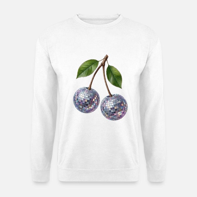 Disco Cherry - Unisex Pullover - Weiß