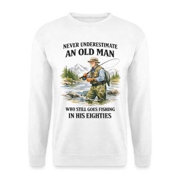 Vintage Grandfather Gift Peach Humor - Unisex Sweatshirt - white - Front