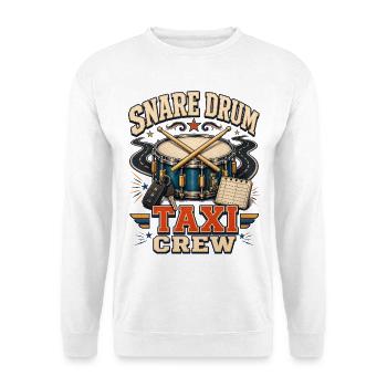 SNARE DRUM TAXI CREW - Unisex Pullover - Weiß - Vorne